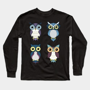 Owl pattern Long Sleeve T-Shirt